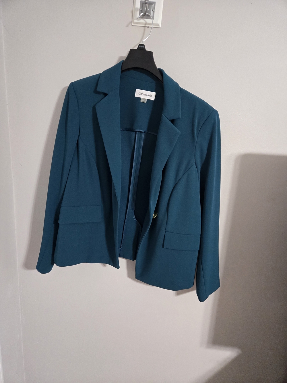 Calvin Klein Teal Tailored Women's Blazer